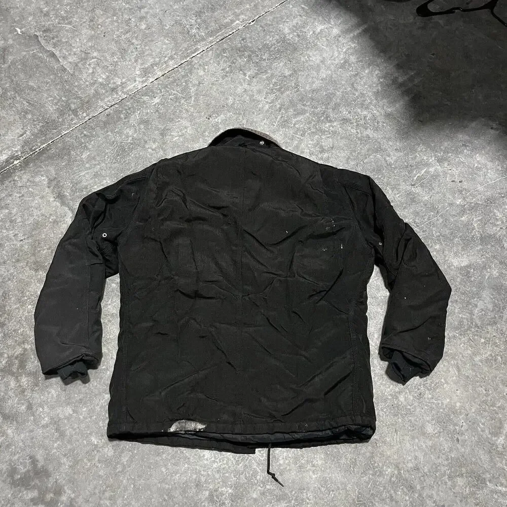 Vintage Carhartt Chore Black Jacket Size XL Union Made - Picture 5 of 7
